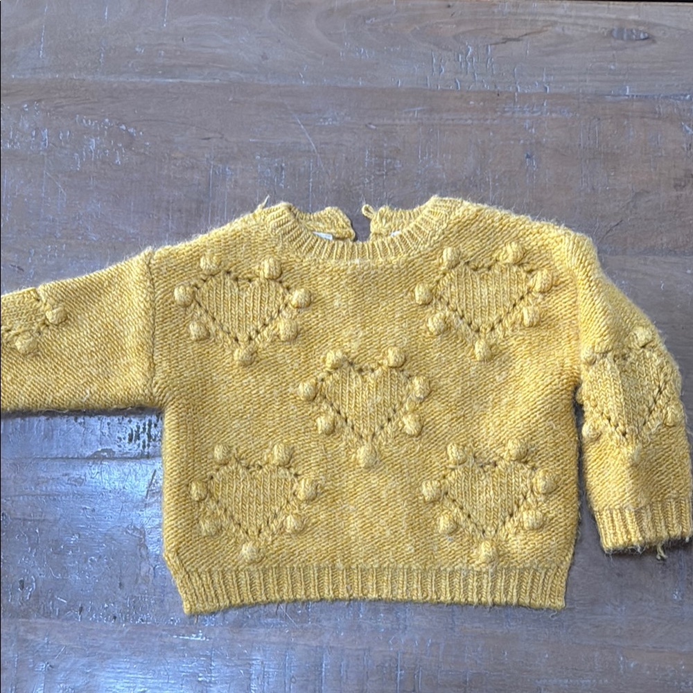 Zara Hearts Knit Sweater